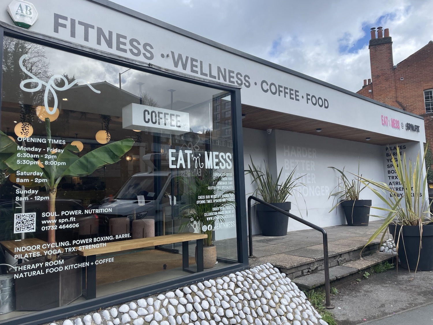 SPN Sevenoaks Fitness and wellness studio eat n mess cafe